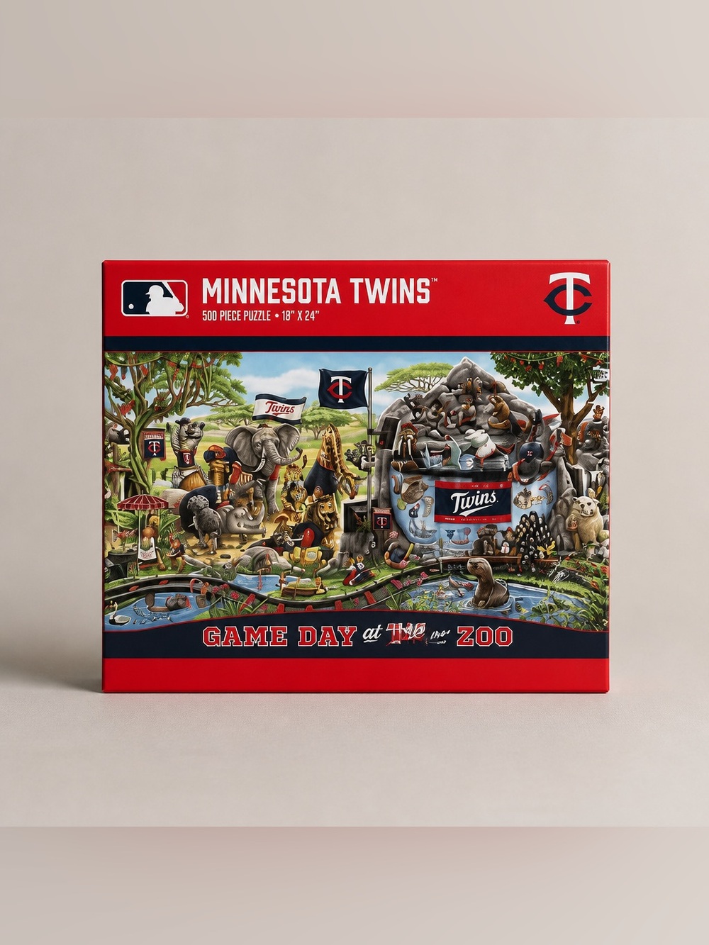 Minnesota Twins Game Day At The Zoo 500 pc. Puzzle